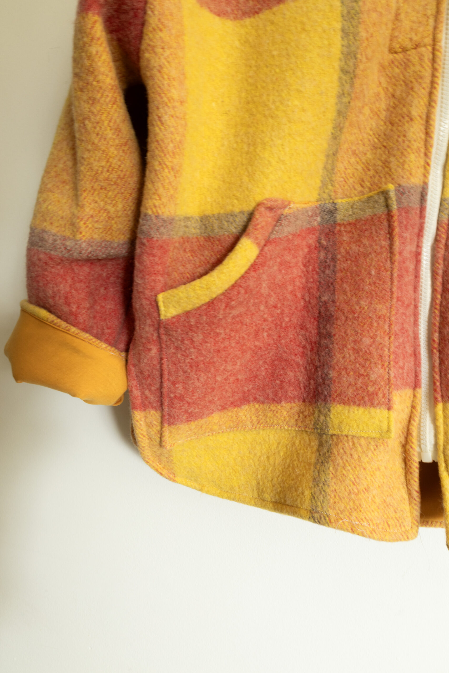 Veste oversize à carreaux rose - taille M – Image 3