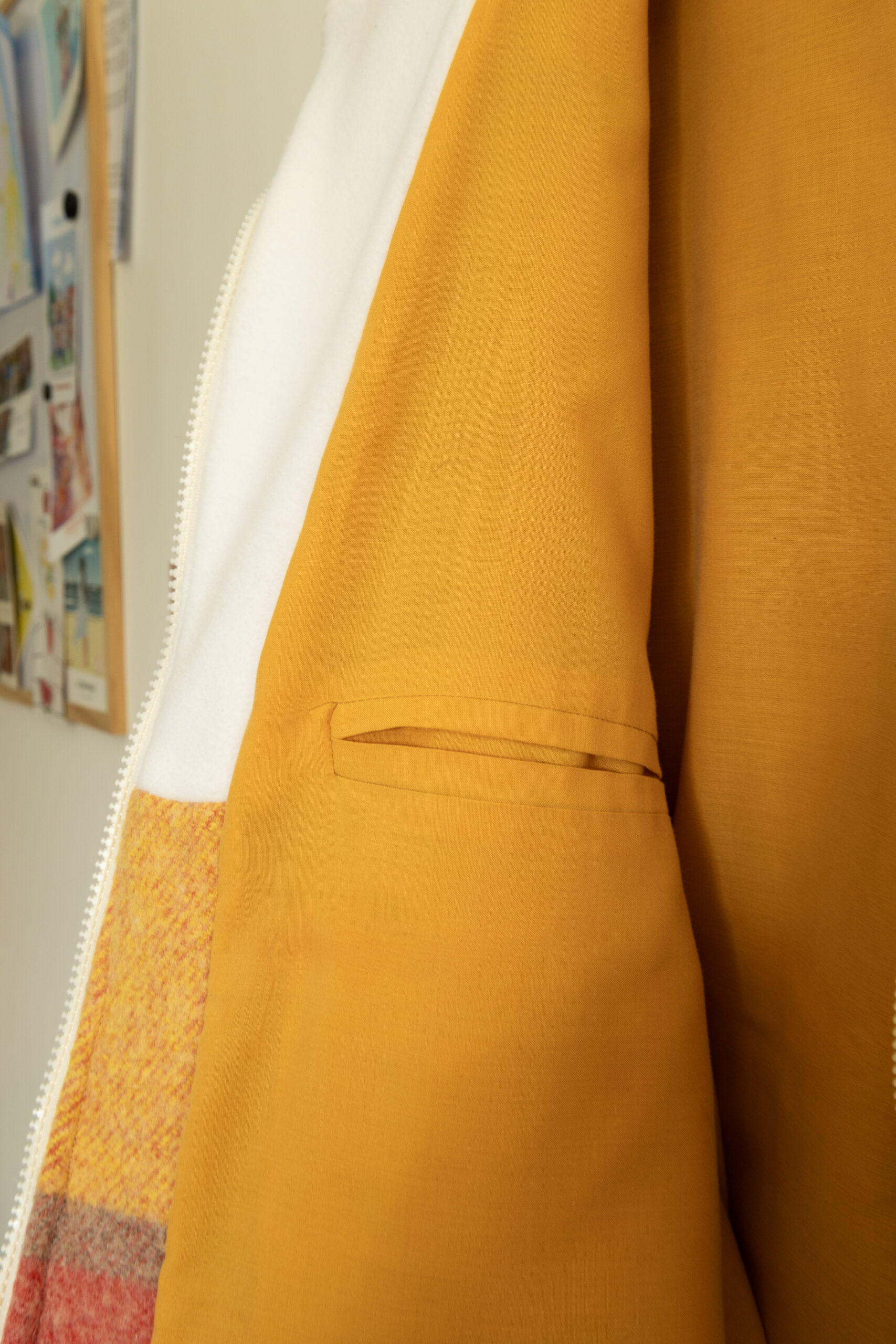 Veste oversize à carreaux rose - taille M – Image 2